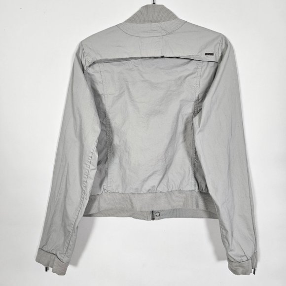 Ecko Red Y2K 100% Cotton Pockets Womens XL Long Sleeve Gray Button Jacket - Picture 2 of 8